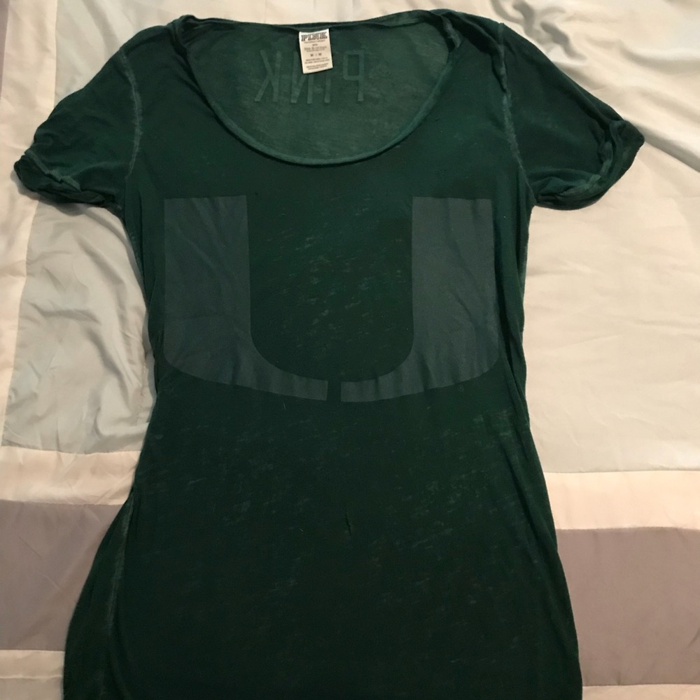 VS PINK University of Miami shirt